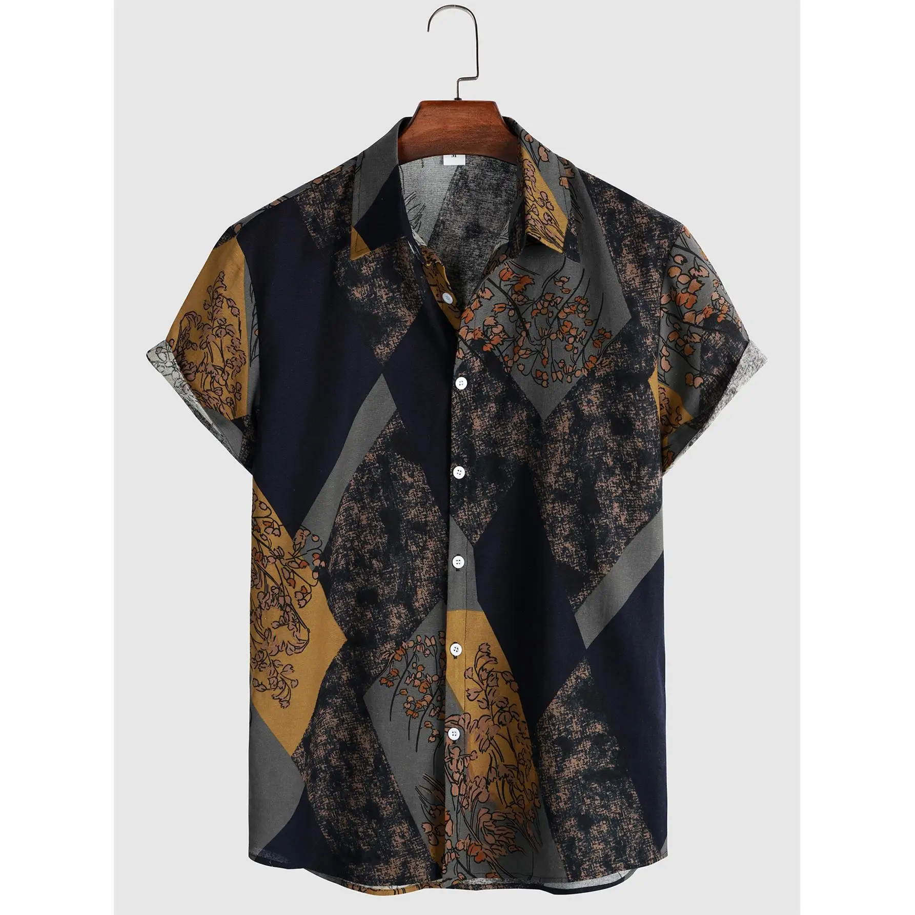 

ort Sve Мужская хлопково-льняная одежда с принтом irt, повседневная деловая одежда с цветочным узором для молодых мужчин и женщин