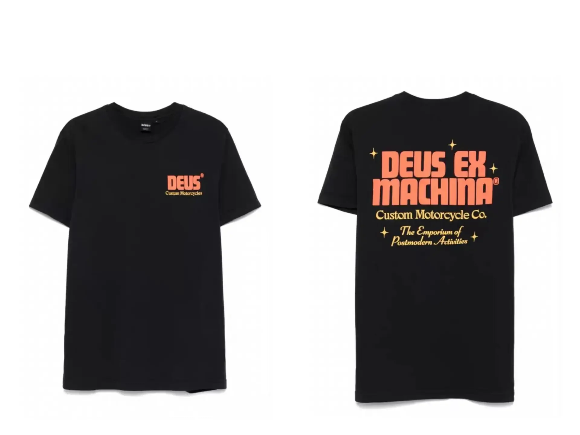 

2025 DEUS-EX-MACHINA Men's T Shirt Motorcycle Pure Cotton Printed Short Sleeves Streetwear Motor Tees Tops for Men Clothing