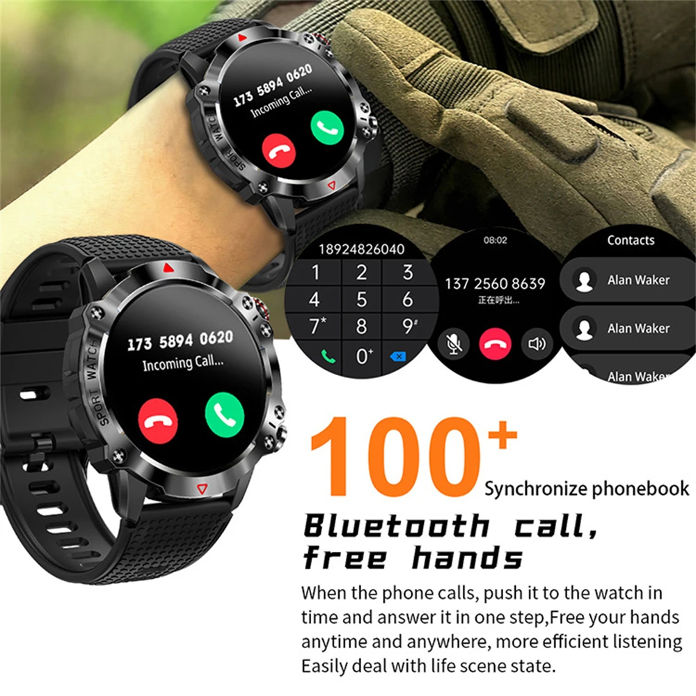 KAIMORUI Smartwatch 1.39 Inch 360*360px Screen 450mah Large Battery 100+ Sports Modes Military Grade Outdoor Smart Watch For Men