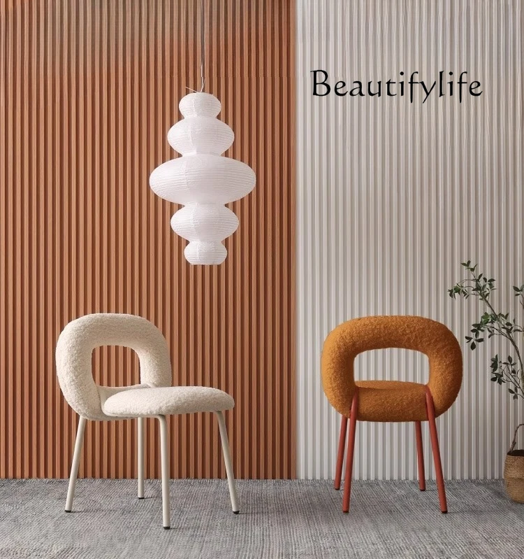 Sweet armchair Nordic home designer dining chair makeup chair backrest chair