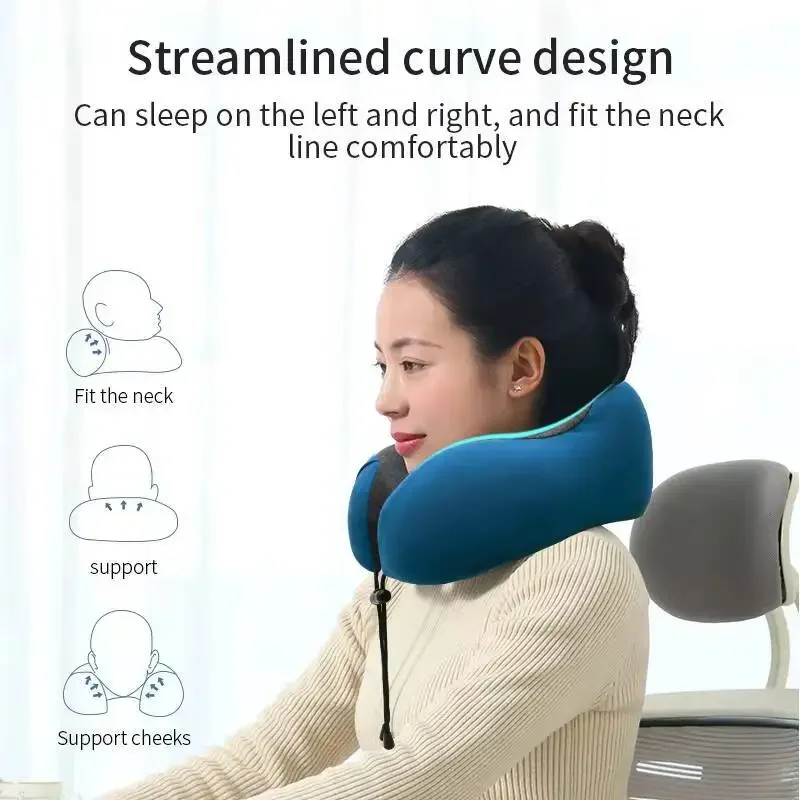 U-Shaped  Travel Memory Foam Neck Pillows Soft Pillow Massage Neck Pillow Sleeping Airplane Pillow Cervical Healthcare Bedding