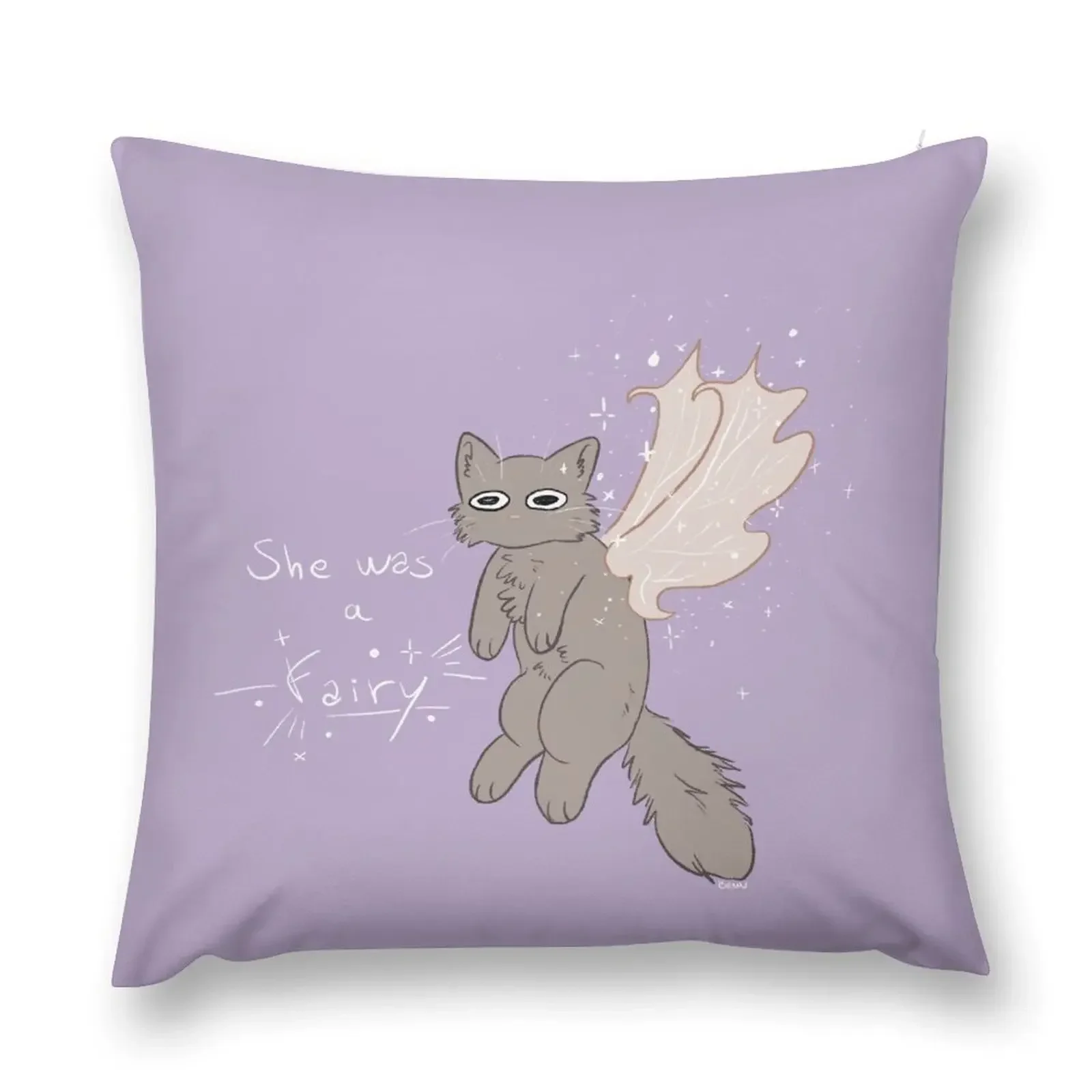 

She was a fairy Throw Pillow Pillow Decor Sofa Cushions Christmas Pillow Covers