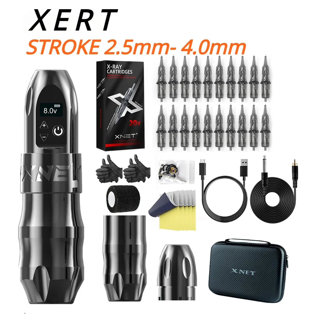 Xnet Titan Wireless Tattoo Pen Lithium Battery Charging Tattoo Machine Tattooing Needle Tool Suit Artist Body Depiction