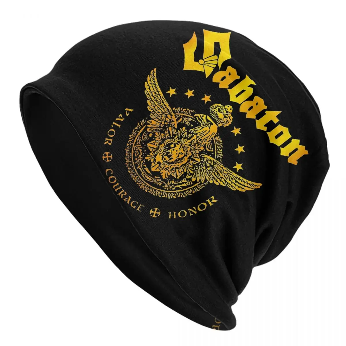 S-Sabatons Band Logo Heavy Metal Skullies Beanies Hats Casual Men Women Street Cap Warm Dual-use Bonnet