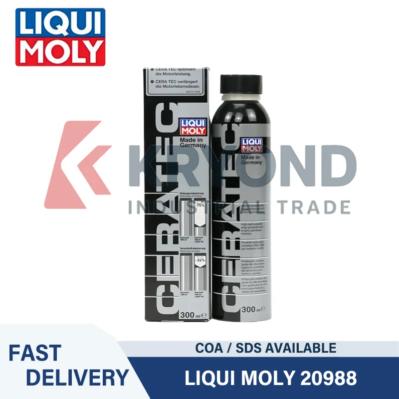 LIQUI MOLY Cera Tec 20988 300ml Ceramic Wear Protection Additive for Engine Oil Reduces Friction & Extends Motor Life