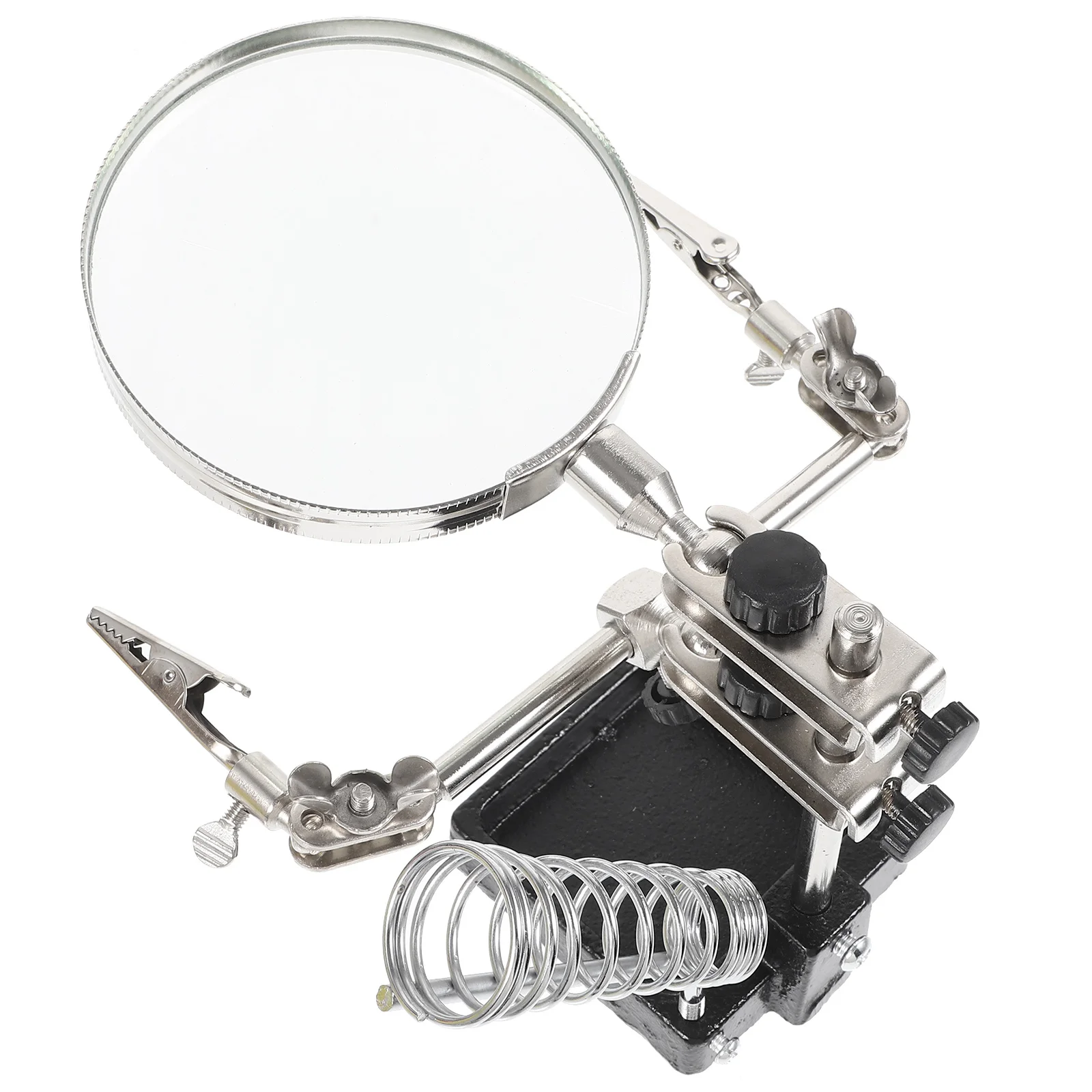 

Sturdy Lightweight Magnifier Soldering Iron Station Kit Adjustable Auxiliary Clamp Stable Support for Jewelry Observation