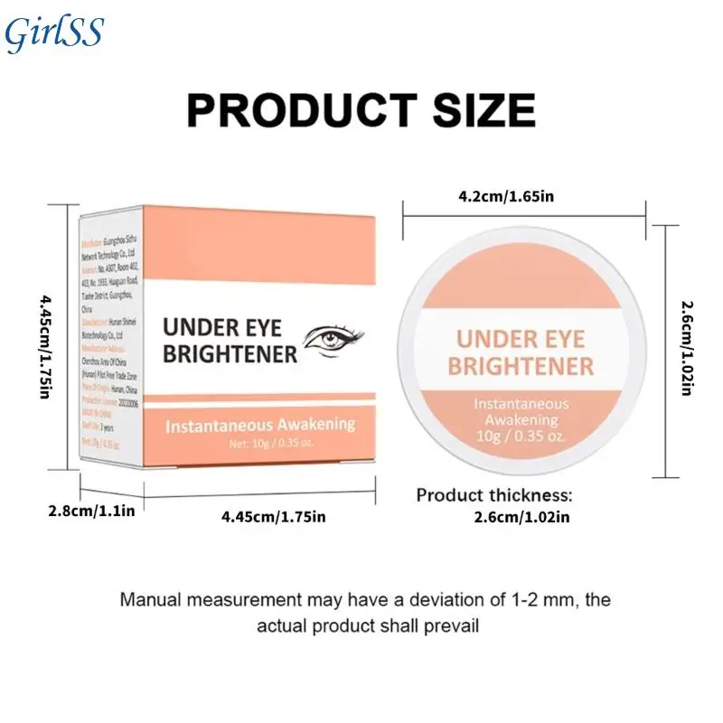 Pot crème correcteur, maquillage à couverture complète, anti-cernes, éclaircissant sous les yeux, correcteur couleur, T4MB