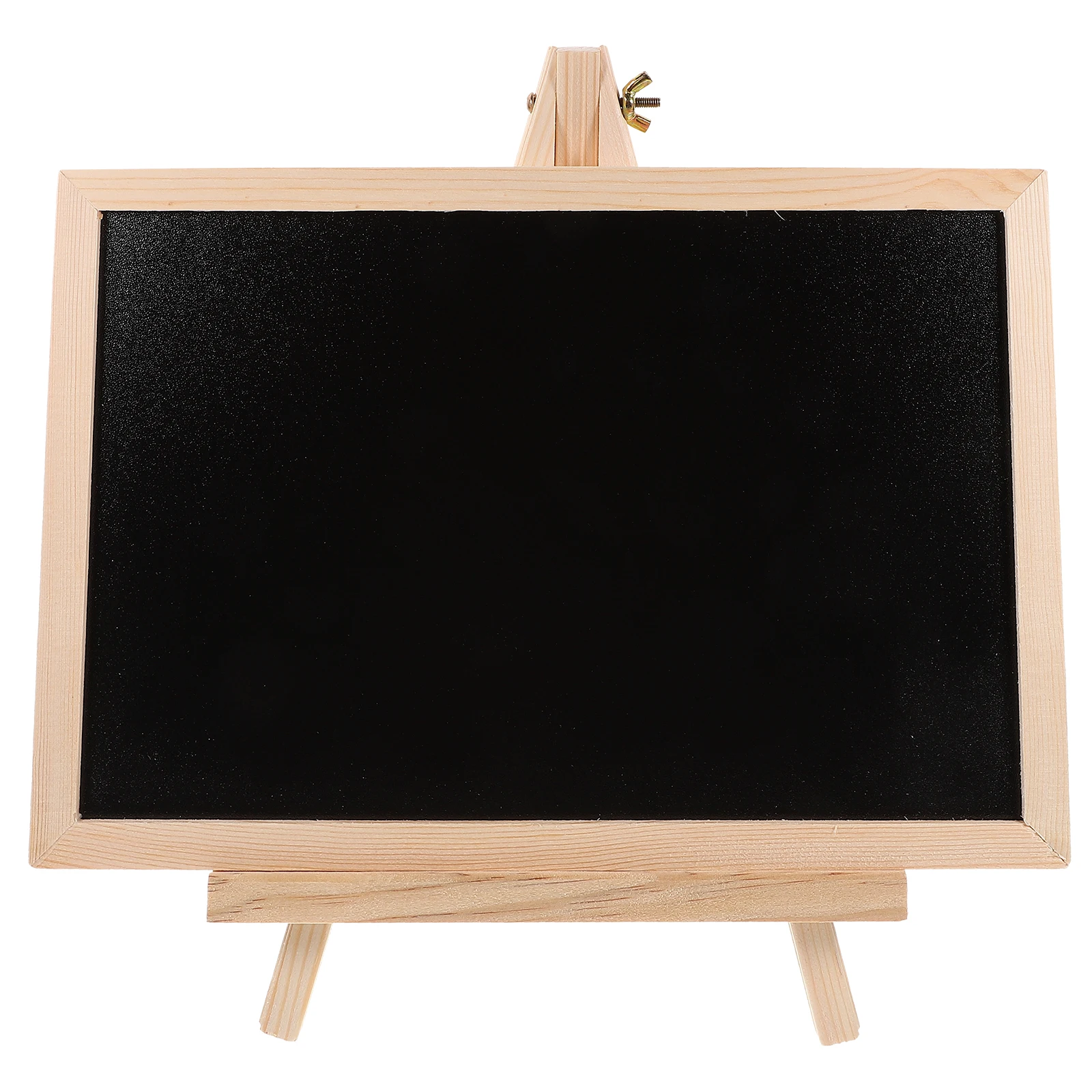 Desktop Chalkboard With Stand Wooden Message Board Small Blackboard Sign Tabletop Display For Bar Wedding Decor Erasable