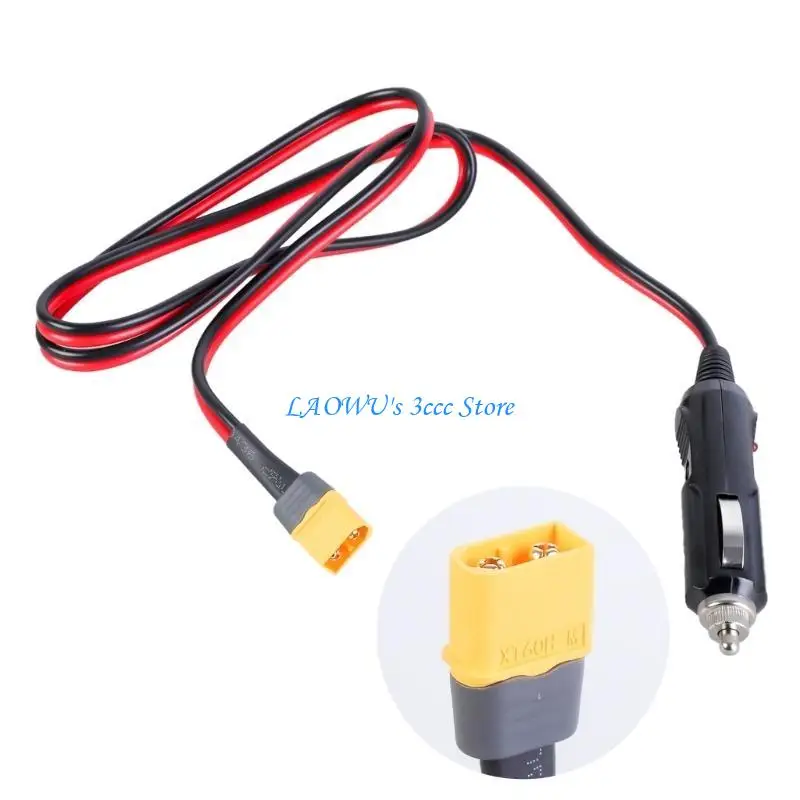 

Y8AD Efficient XT60 to Car Power Socket Male Connectors Cable for Power Device