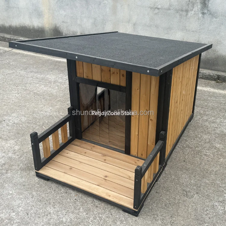 

Durable Insulated Wooden Dog House SDD031 Kennel For Small Medium Large Dogs Pet Houses & Furniture
