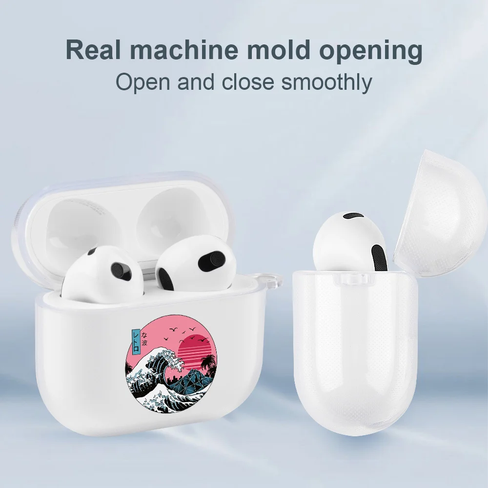 Blue Wave Cover For Airpods 2/1 3 Earphone Coque Soft TPU For Airpods Pro 2nd Covers Earpods for Apple Airpods3 2021 Bag Box