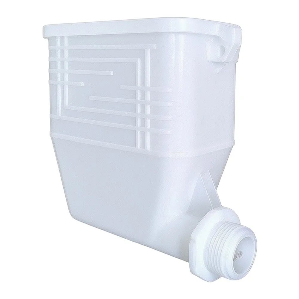 Multi Use Plastic Funnel with Lid for Radiator Hydration Bottle Filling and Liquid Dispensing 14.5x12.5x12cm White