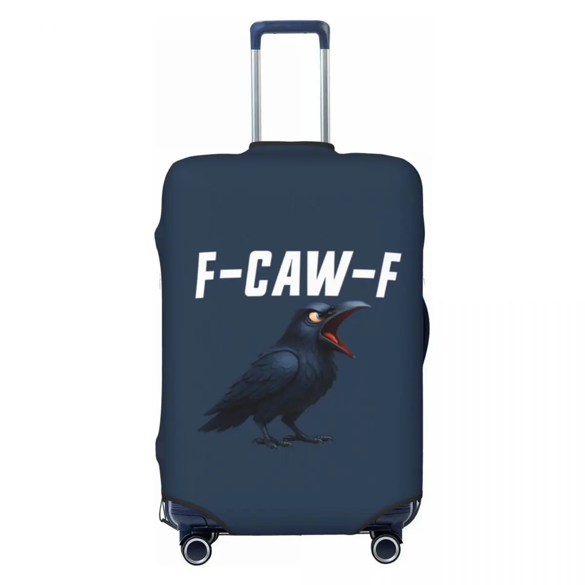 

Забавный чехол для багажа F-Caw-F Crow Black Bird, пылезащитный чехол для чемодана, подходит для 18-32 дюймов