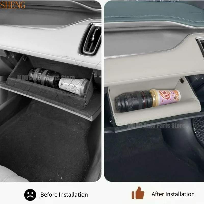 MDUG For BYD Seal U Sealion 6 Song Plus DMi/EV 2025 2024 Passenger Side Storage Bag Glove Box Pad Car Interior Modification Acce
