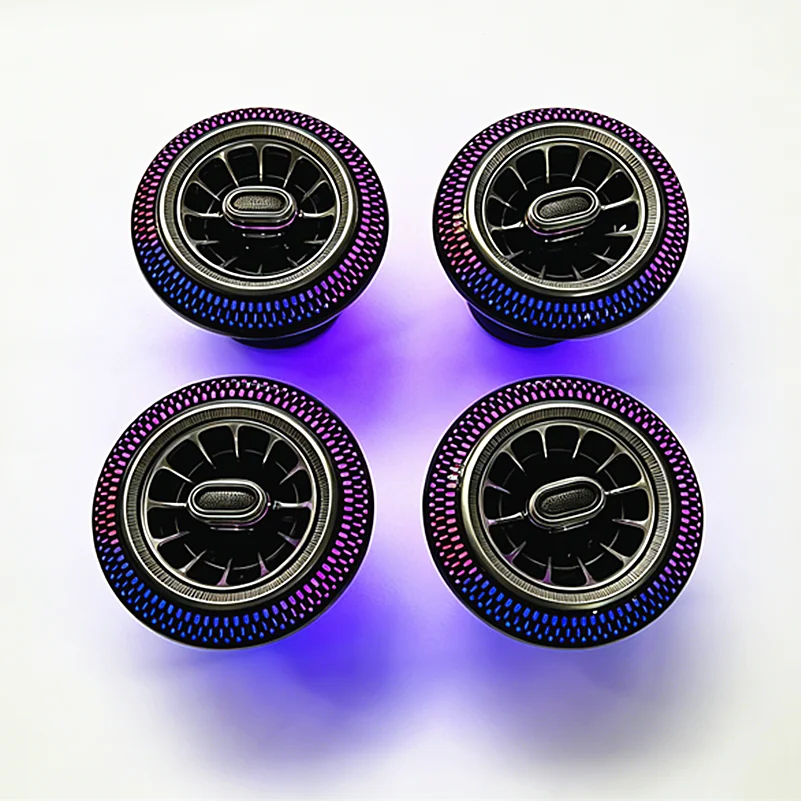 Car air conditioning vents, illuminated vents, dazzling version vents, universal model modification