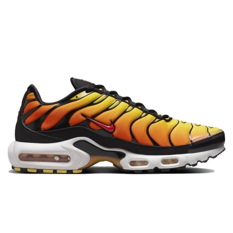 Nike Air Max Plus TN Sunset Orange White Classic Outdoor Jogging Walking Sports Shoe Trainers Sneakers Women Men Running Shoes