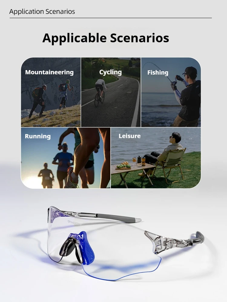 Фотохромные мотоциклетные солнцезащитные очки унисекс 2025 — универсальные мотоциклетные очки для дорожного и горного спортивного снаряжения на открытом воздухе