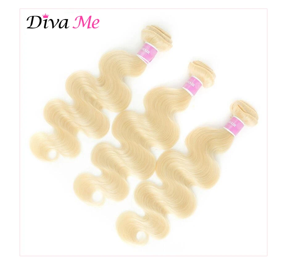 30 32 34 36 38 Zoll Lange Haarverlängerungen Echthaar-Bündel 613 Blond Glattes Haar Remy Brasilianische Body Wave 1 Bündel-Set – Detail 3