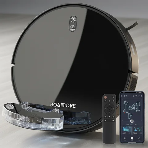 Robot Vacuum Cleaner Combo and Mop 6000PA Strong Suction  Robotic App& Remote Control Self-Charging Smart Mapping for Pet Hair
