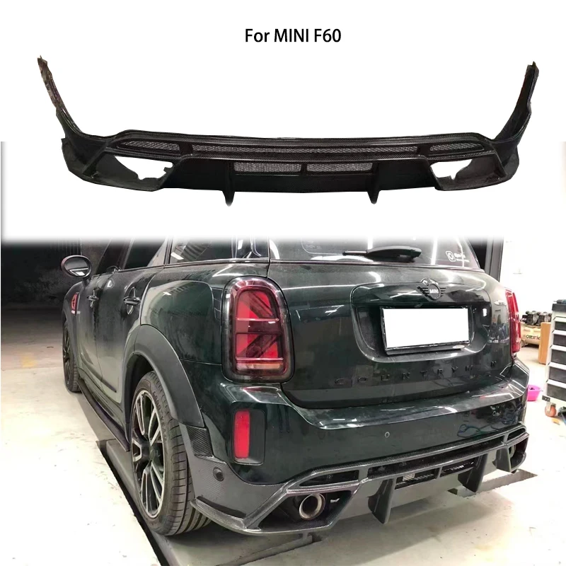 For BMW MINI Countryman F60 2017-2023 Real Carbon Fiber  Rear Lip Car-Styling  Modified Exterior Accessories