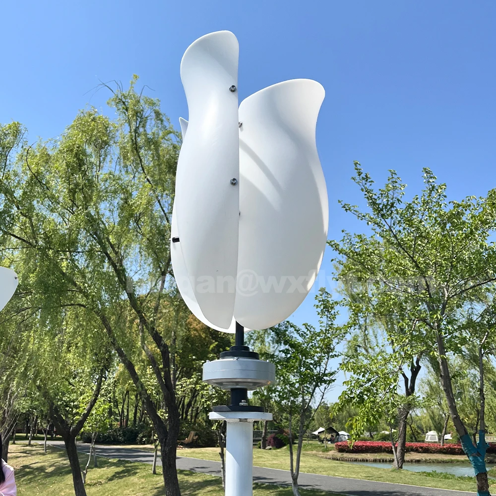 توربينات الرياح 230 فولت مجموعة كاملة 5000 واط 48 فولت 6KW مولدات الطاقة محور عمودي قوة قوية طاحونة مغناطيسية مع وحدة تحكم MPPT #3