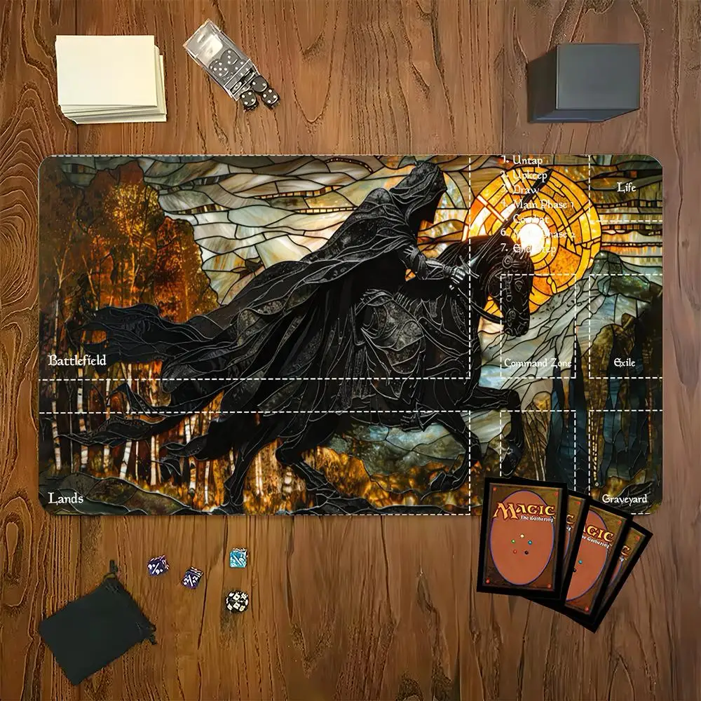 لوحة ماوس The Magic Gathering War Knight MTG TCG لوحة ماوس مكتبية حصيرة مكتبية للعمل لعبة كمبيوتر صغير كمبيوتر محمول سجادة لطيفة #2