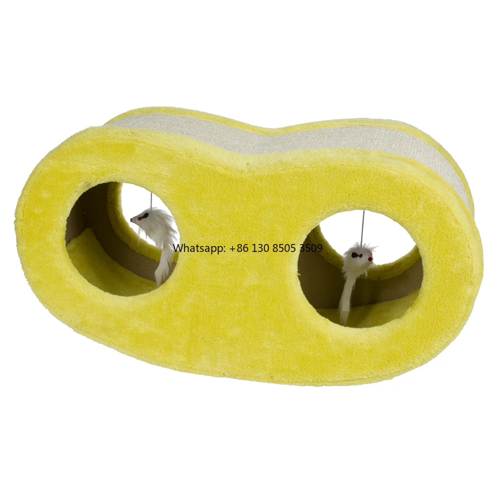 Bsci Cute Yellow Cat Scratcher Круг