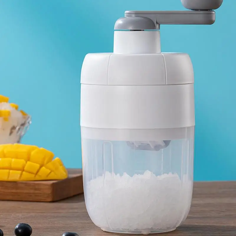 Portable Manual Ice Crusher Hand Crank Ice Crusher Snow Cone Shaved Machine Kitchen Bar Ice Blenders Kitchen Accessories