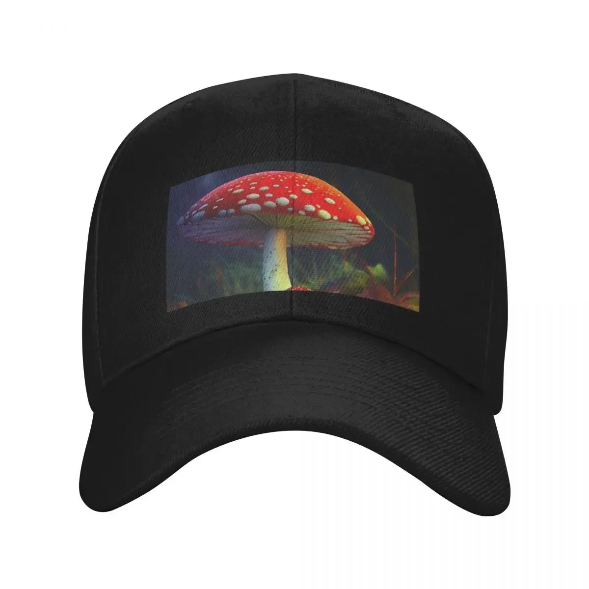 

Red toadstool in the forest. Baseball Cap Golf Wear Snap Back Hat Luxury Hat Golf Elegant Women's Hats Men's
