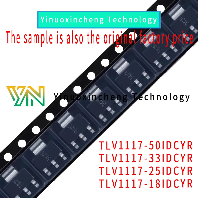 

20PCS/LOT TLV1117-18/25/33/50IDCYR T5/T8/VS/VU SOT-23 Linear voltage regulator (LDO) Brand New Original