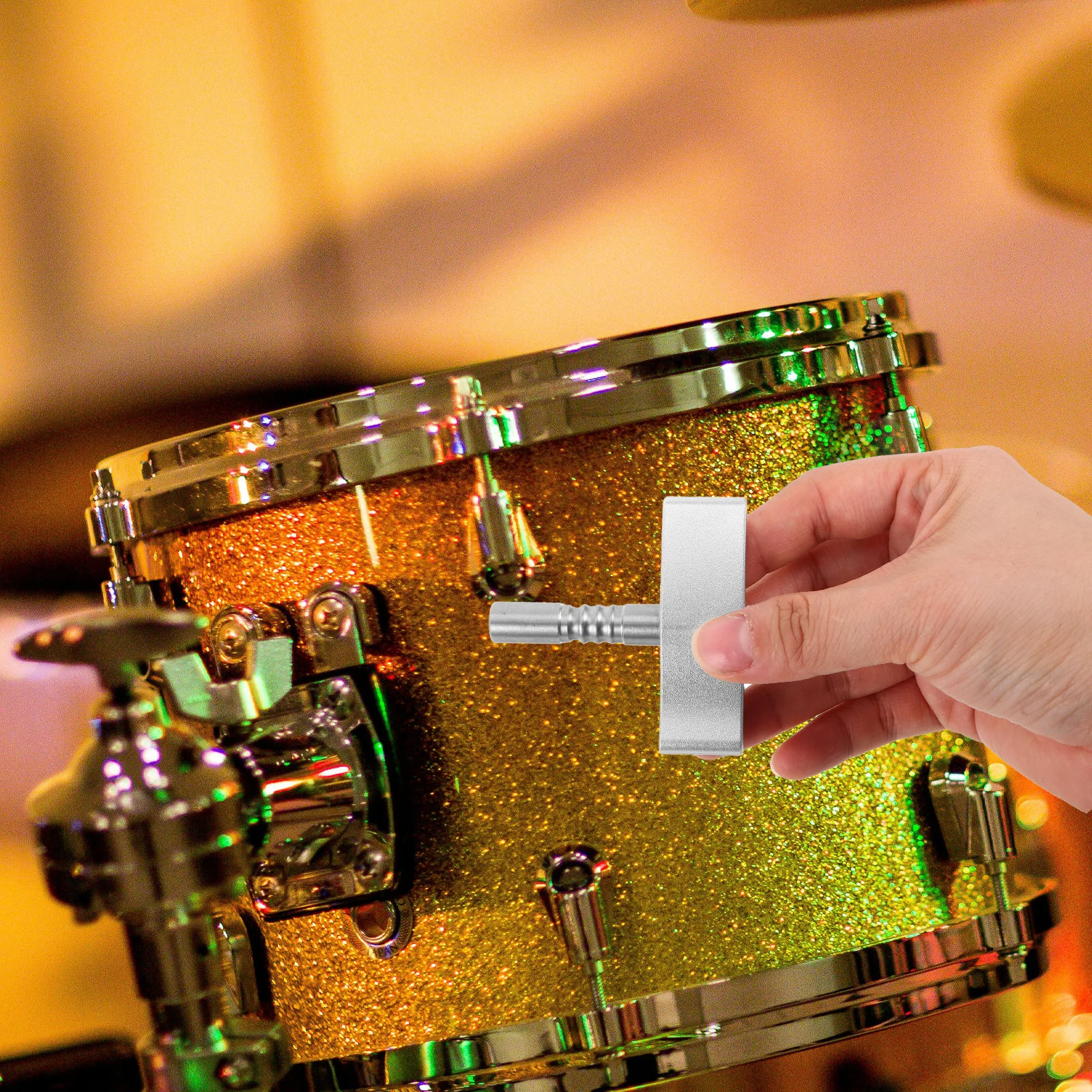 Universal Drum Tuning Wrench T-Shaped Tool for All Drummers Comfortable Grip Wear Resistant Materials Precise Adjustments