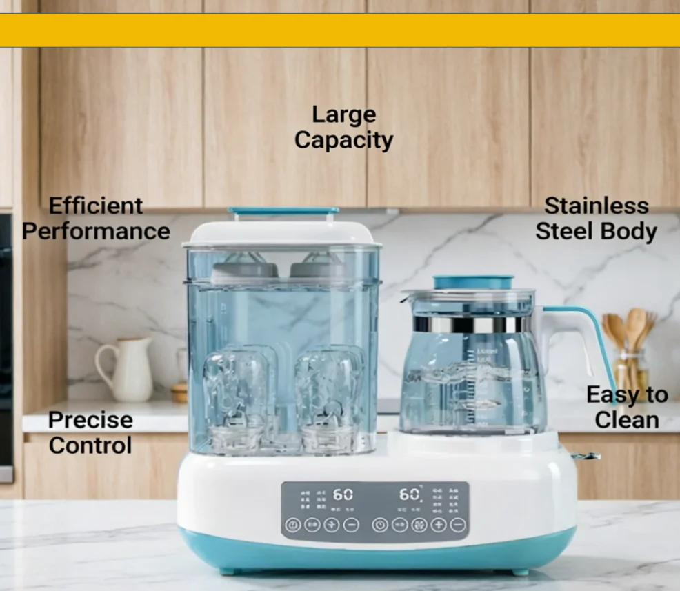 220V Multifunctional Baby Milk Heater Sterilizer Dryer Constant Temperature Home Use Feeding Appliance LYH view 3