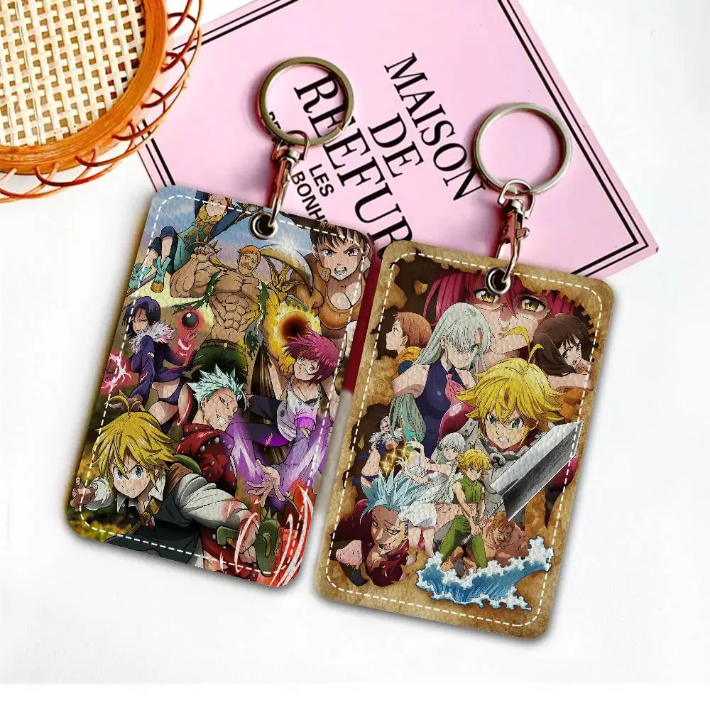 

Чехлы для карт «Семь смертных грехов», защитные чехлы для студенческих удостоверений, чехлы для карт доступа в кампус, брелок для ключей с защитой от потери