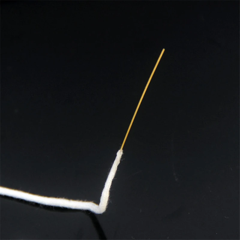 30cm Long With Needle Cotton Wire Wicks For Zippo Zorro Gasoline Petrol Lighters Universal Replacement Cotton Core White Thread