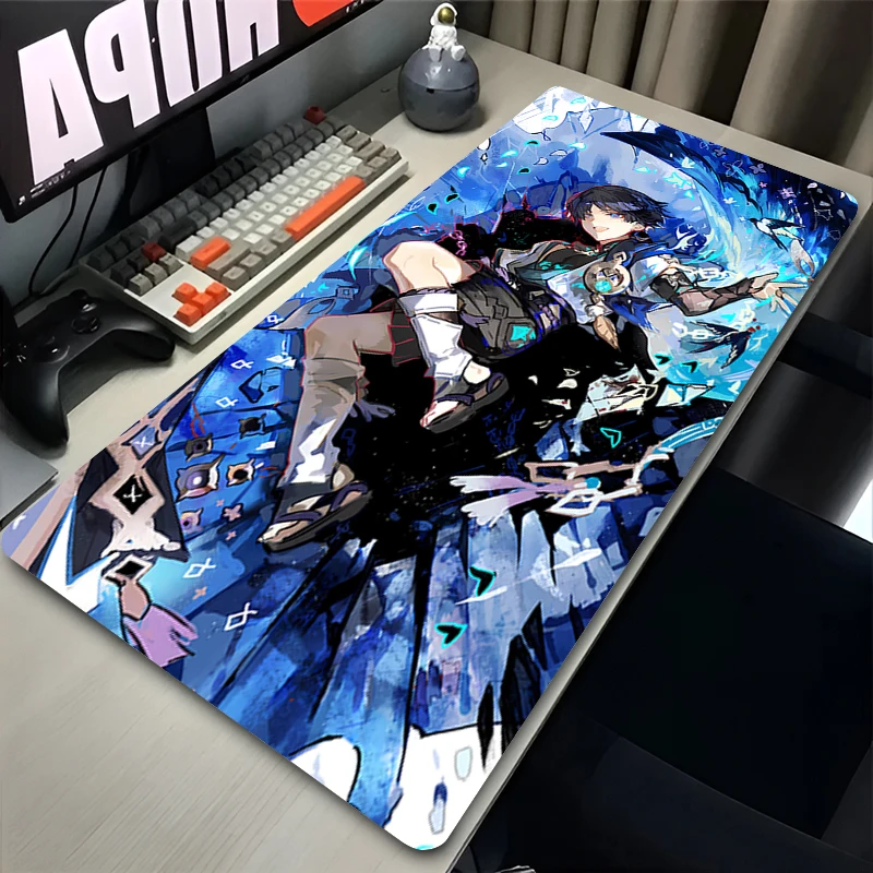 Wanderer Genshin Impact Mousepad New Large Mouse Mat MousePads Office Laptop Carpet Soft Anti-slip Desktop PC carpet Mouse Pad