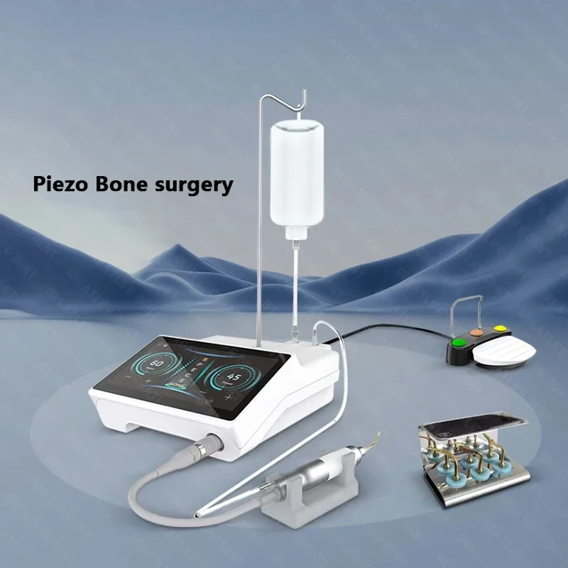 Dent Dental Touch Screen Ultrasonic Surgery Unit Piezo Bone Cutter Motor Ultrasurgery Piezosurgery Device With 6 Tips