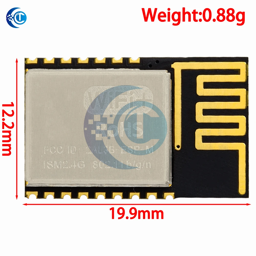 ESP-M1 WiFi Module (1PC): ESP8285/ESP8266 with 1M Flash – Serial Port & External Antenna Interface Included