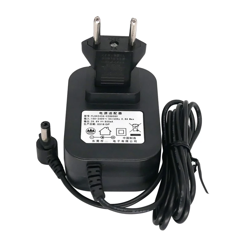 For Shark Vacuum Cleaner AC Adapter Wall Charger YLS0243A-C288080 28.8V 800mA Power Supply 5.5*2.1mm