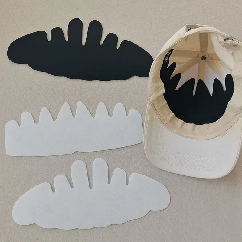 5pcs Baseball Cap Sweat Liner Absorbent Pads Insert Outdoor Hard Hat Sweatband for Sports Cap Wide Brim Caps ﻿