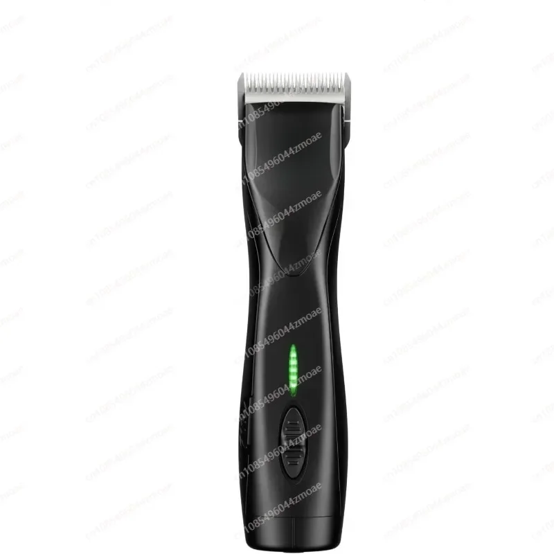 Detachable Blade Clipper Cordless Animal Dog Grooming Removable Lithium Ion Battery Charge Light Black