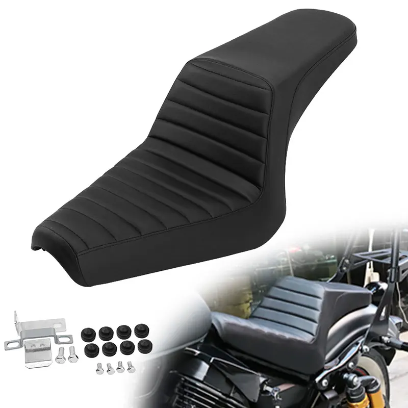 Cojín negro para asiento de motociclista, cojines para asientos de dos plazas para Yamaha Bolt 950 XV950 XVS 950 R/C SPEC 2013-2019