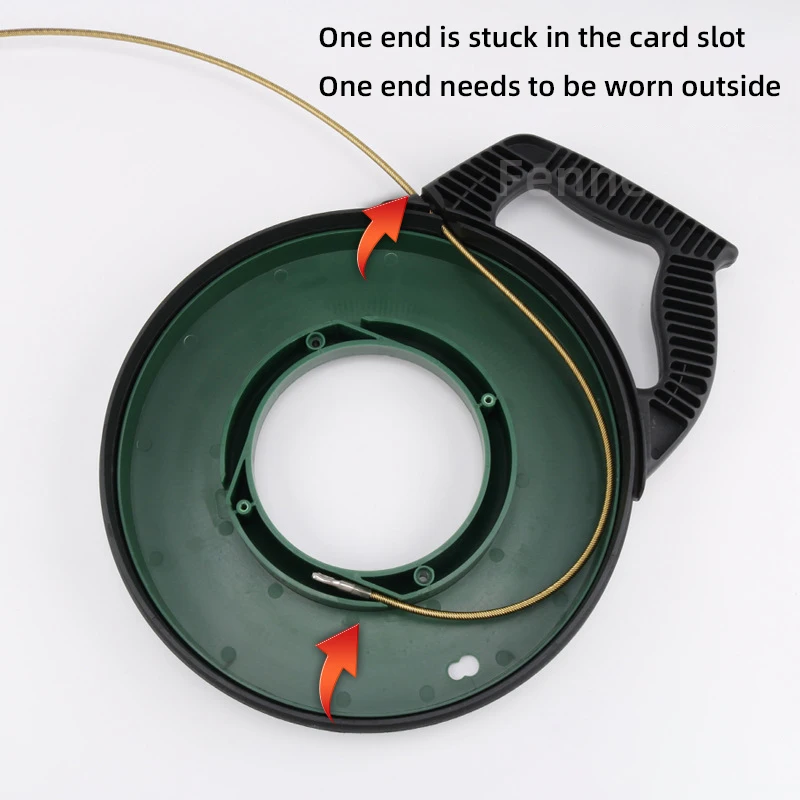 Imagem -02 - Wire Lead Threading Device Tool Extrator com Polia Cabo Retrátil Canalização Elétrica Auxílio de Parede 20m 30m