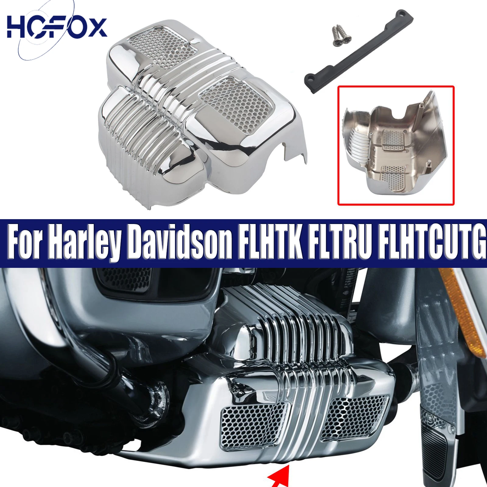 

For Harley Electra Glide Road Glide Tri Glide 2014-2016 Motorcycle Stock Oil Cooler Cover Radiator Cap