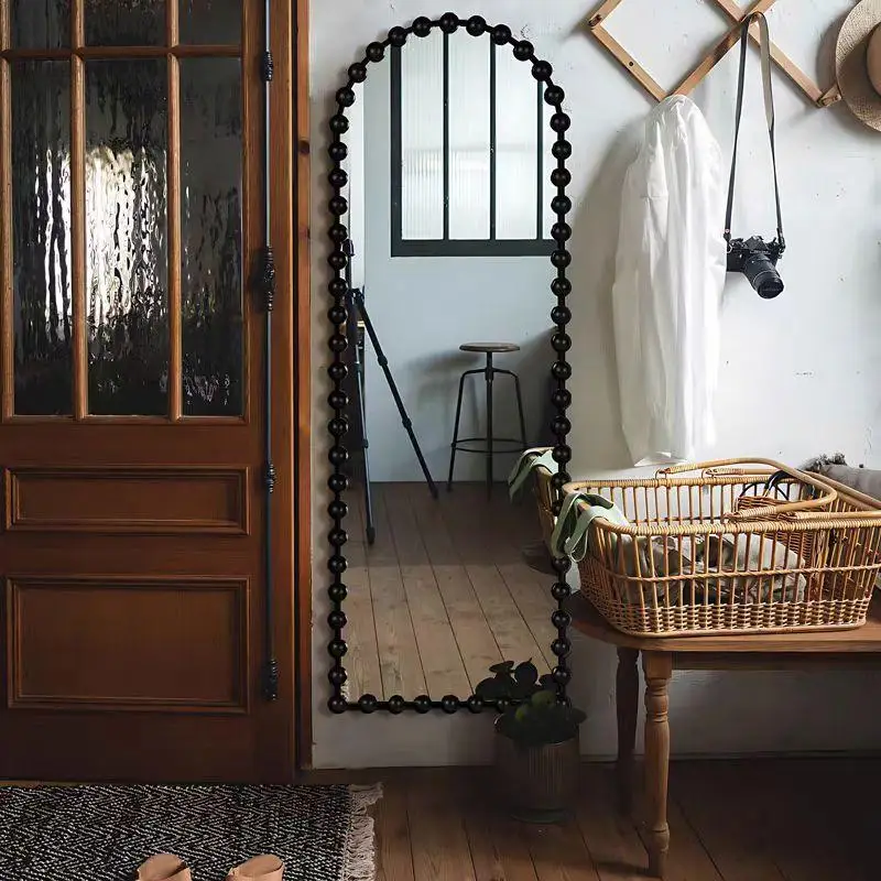 مرايا الأميرة الفريدة من نوعها لكامل الجسم، غرفة نوم فاخرة، مرآة حائط كبيرة، صالون قائم، أثاث Miroir Sur Pied الحديث للمنزل #4