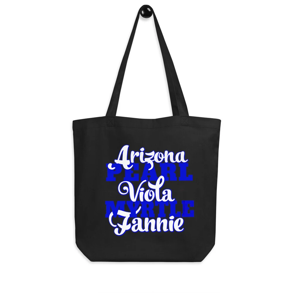 Lifelong Loyalty Zeta Phi Beta For Life Canvas Bag Sorority Life Shopping Bag The Five Pearls Name Women\'s Shoulder Bag