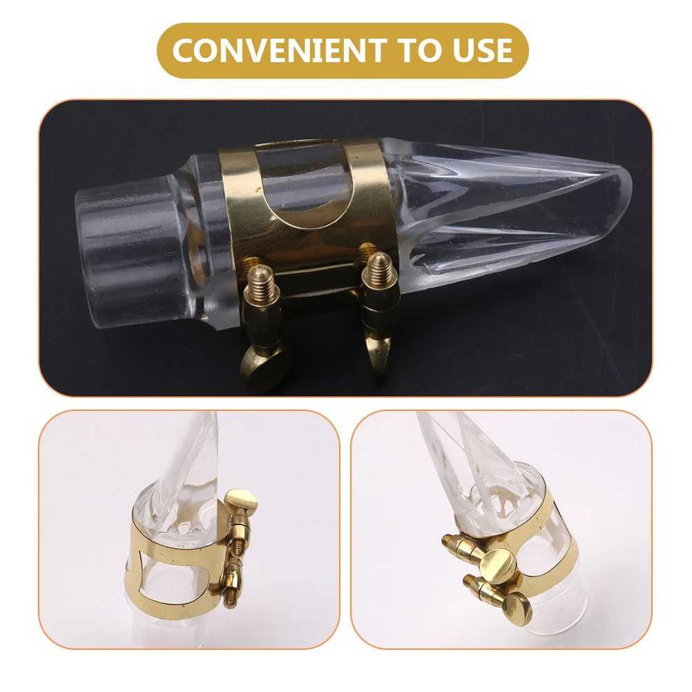 

Saxophone Mouthpiece Reed Alto Accessories Instrument Supplies Clip Transparent Acrylic Easy Assembly Disassembly
