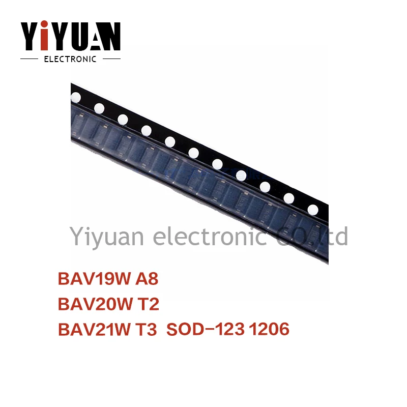 50PCS NEW BAV19W A8 BAV20W T2 BAV21W T3 SOD-123  Diode