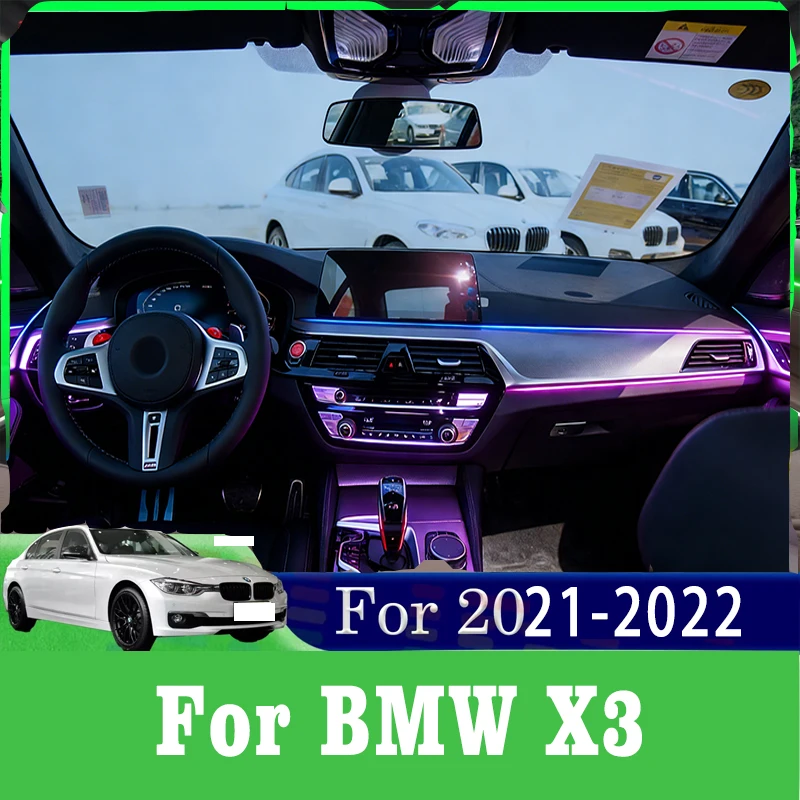 

For BMW X3 G01 Acrylic LED Strip 64Color with APP - Controlled Multiple Modes for Interior Enhancement and Driving Comfo