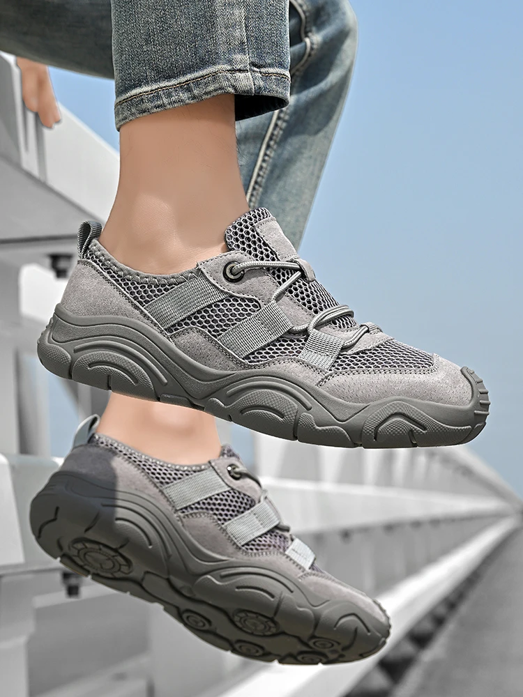 men's-large-size-breathable-mesh-outdoor-sports-climbing-shoes-anti-slip-lace-up-lightweight-quick-drying-stream-walking-shoes