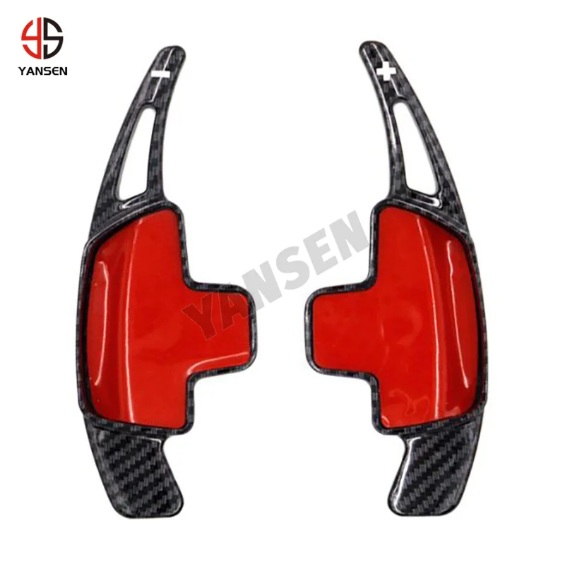 Paddle cambio in fibra di carbonio nero per Mercedes Benz W205 W213 AMG CLS GLA GLC GLE GLK CLA45 C63 Accessori interni